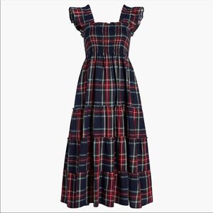 Hill House Navy Tartan Nap Dress